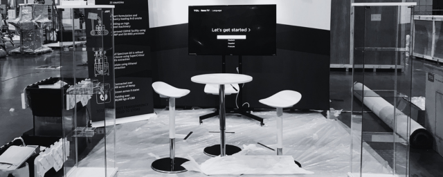 Trade show booth setup